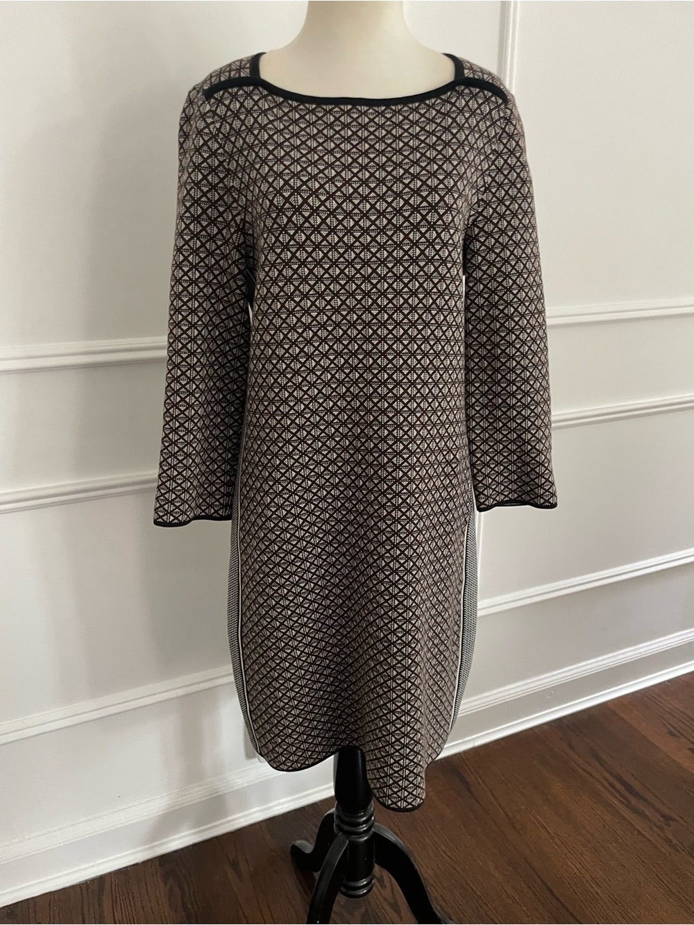 Tory Burch Geometric Knit Sweater Dress – Size S